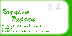 rozalia majdan business card